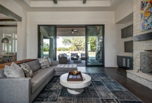 Large sliding doors to outdoor living